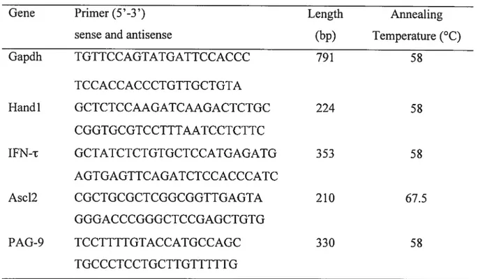 Table 1. Oligonucleotide primer sequences used for RT-PCR.