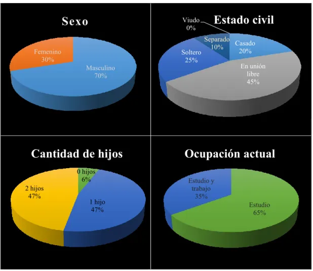 Tabla 2 - Información demográfica de los estudiantes 