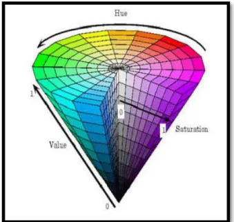 Figure 14 :Modèle de couleur HSV 