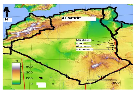 Figure I.2 : Situation géographique de la Direction Régionale STAH  Conditions climatiques : 