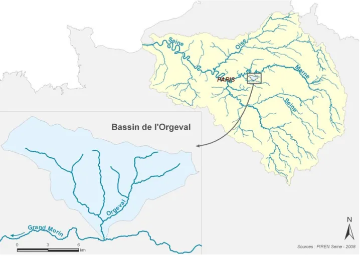 Figure 1: situation géographique du bassin versant