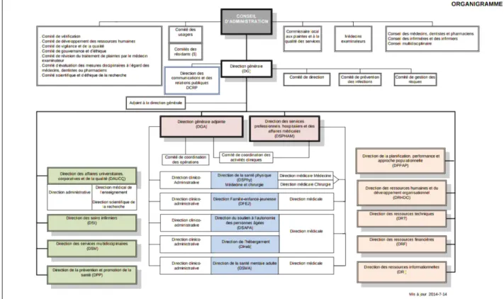 Figure IV – Organigramme du CISSS 