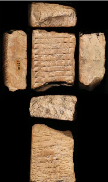 Figure 1 : Tablette scolaire provenant d’une  école de scribes de Nippur, datée du début du  IIe millénaire av