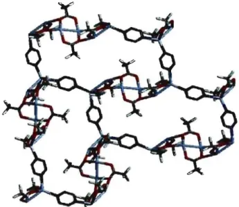 Figure  1.12.  Structure  bidimensionnelle  fonnée  par  l'autoassemblage  du  trifluoroacétate  d'argent  et  le  2-(2',6' -diméthylphenyl)-6-(3&#34; ,5&#34; -diméthylphenyl)pyrazine