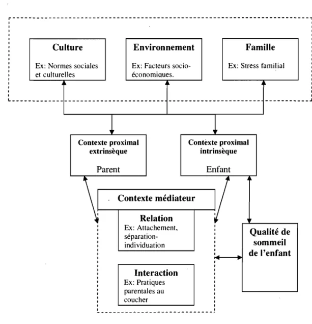 Figure 1.  Modèle de Sadeh et Anders (1993) (présentation adaptée pour cette thèse). 
