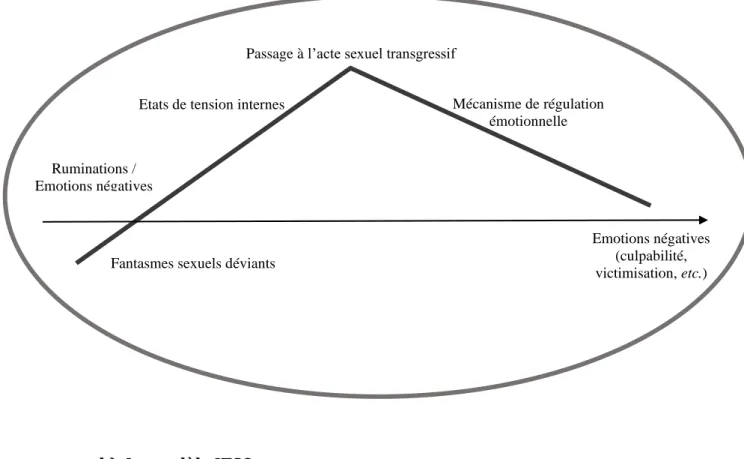 Figure 10 : Représentation temporelle du passage à l’acte sexuel transgressif 