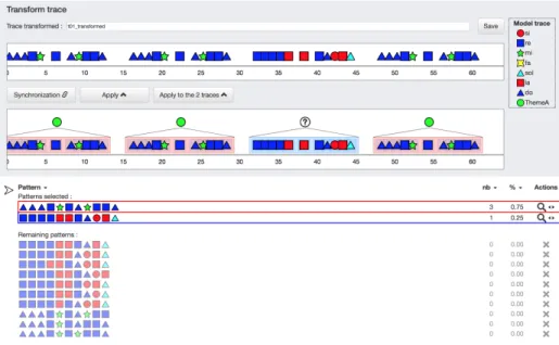 Figure 2 shows the interface of Transmute which has three main parts.