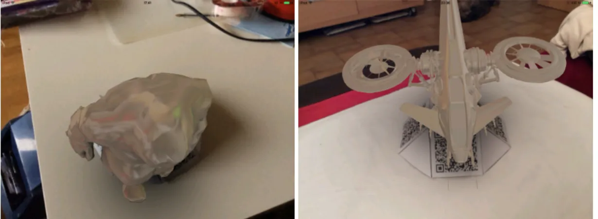 Figure 1: Real-time mobile realistic augmented reality running real time on high end mobile devices