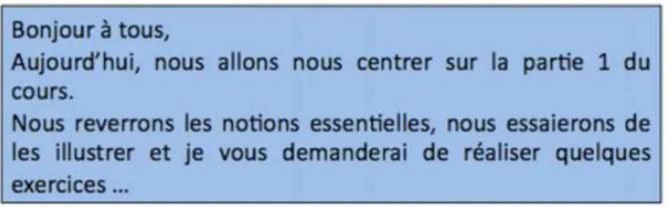 Figure 2 • Exemple d’aide « structuration d’un chat par un enseignant »