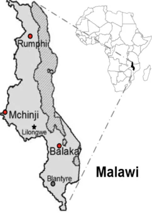 Figure 4.  Location of MLSFH study sites 