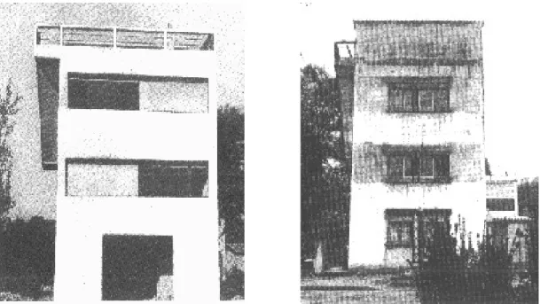 Figure 2.  Cité Frugès à Pessac : Source : Boudon (1977). Pessac de Le Corbusier.  