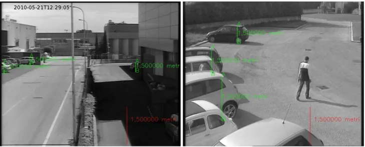 Figure 4. Height of reference objects given by the user.