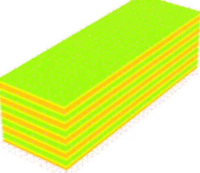 Figure 3: Heterogeneity pattern of the Young’s modulus and Poisson’s ratio for elasticity matrices.