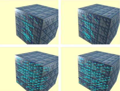 Figure 11: Influence of the α parameter, homographic constraint. Top: α = 1. 31 correspondences are retrieved between left and right images (4 are not nearest  neigh-bours.) We can see that they are correct (i.e