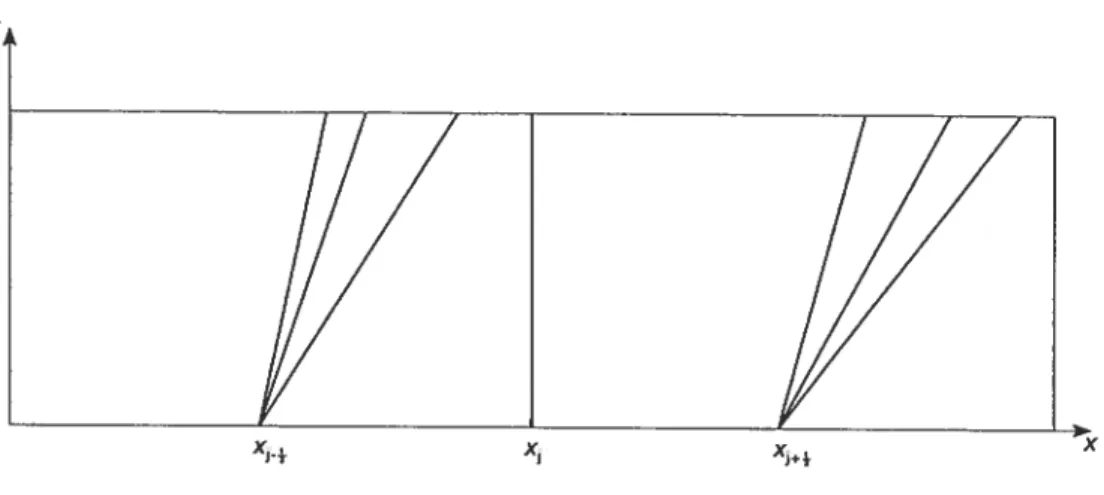 FIG. 2.1.1. Cellules ayant des vitesses caractéristiques positives