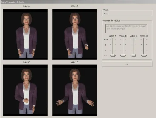 Figure 3. Interface utilisée pour le test 2. 