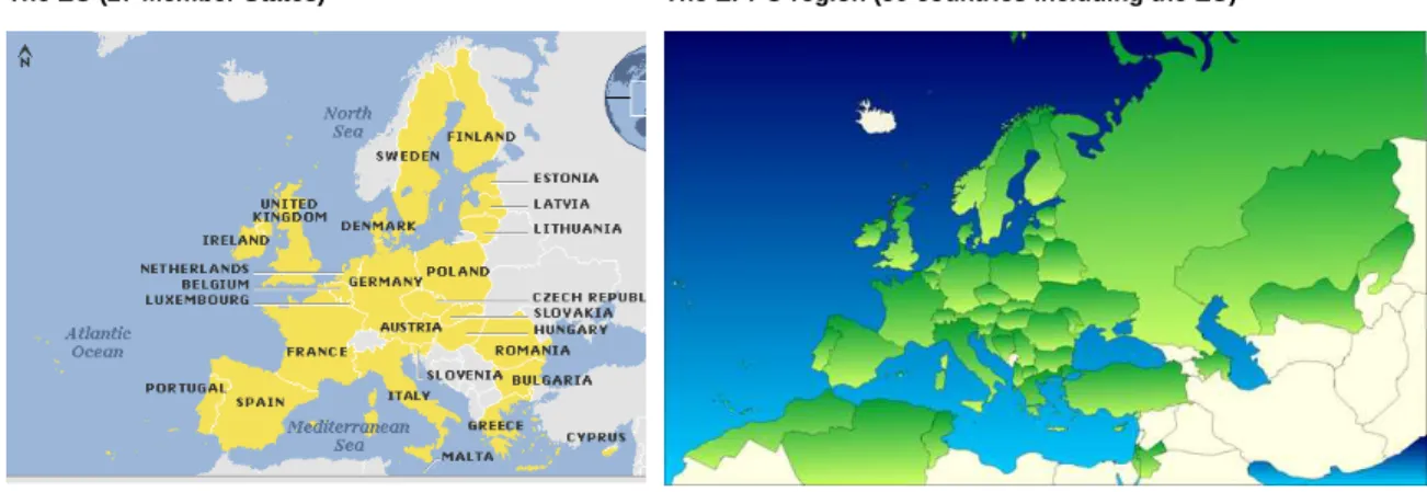 Figure  1.    The  PRA  area:    The  European  Union  Member  States  –  a  subset  of  the  EPPO  (European and Mediterranean Plant Protection Organisation) region
