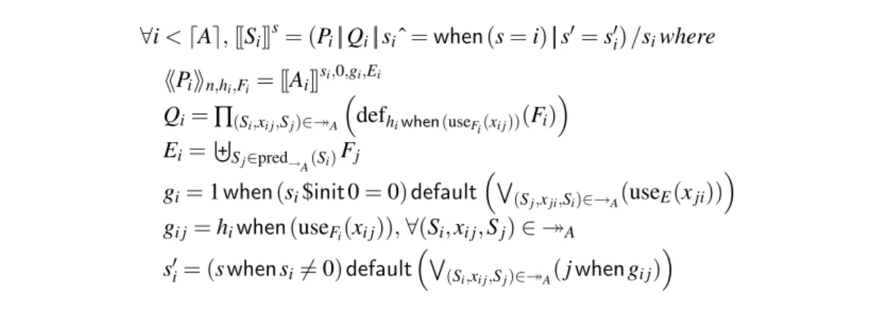 Figure 4: Recursive interpretation of a mode automaton
