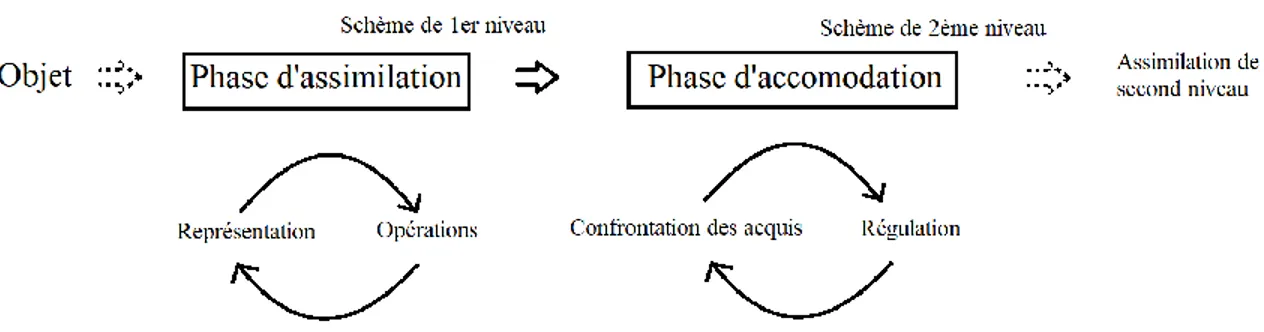 Figure 2.2.1 : Modèle Piagétien du processus d’apprentissage : 