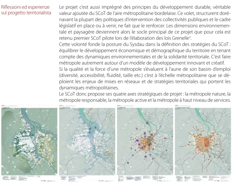 Figure 2. Les axes straté- straté-giques du SCoT de l’aire  mé-tropolitaine bordelaise