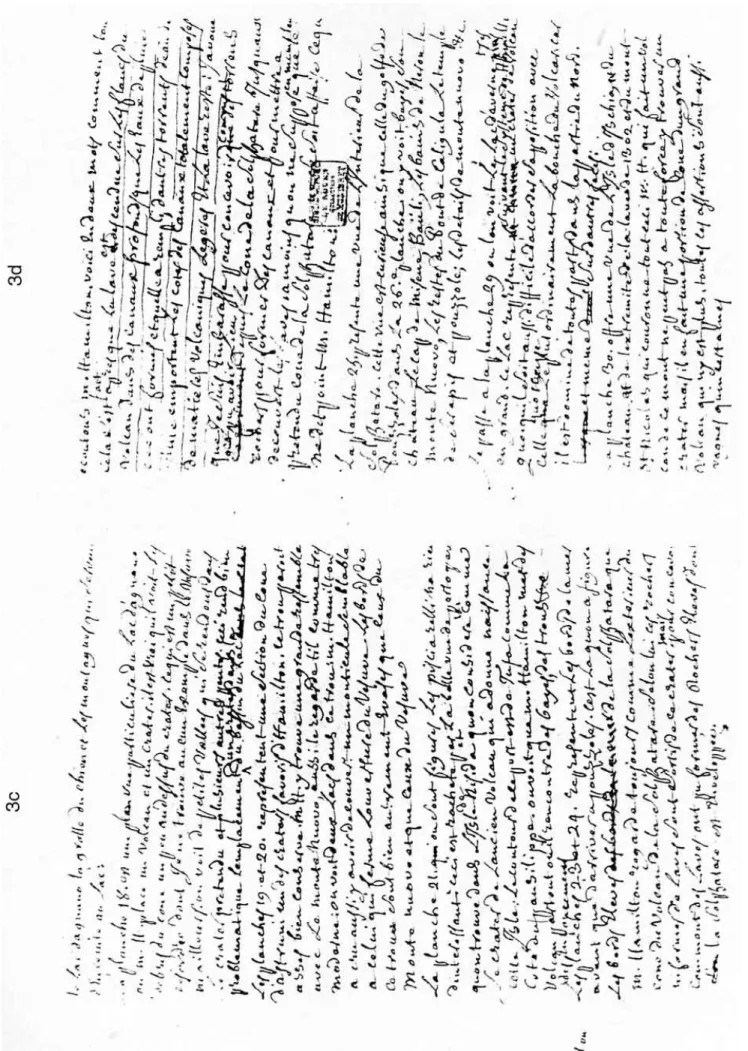Figure 1. Copie de plusieurs notes et Reflexions isolées sur L[']ouvrage de M. Hamilton, douze pages de commentaire non signé sur l'ouvrage Campi Phlegraei de