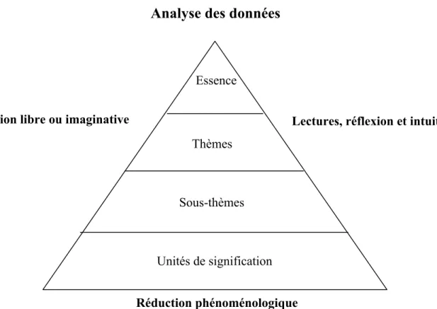 Figure 1. La méthodologie phénoménologique (tiré de Cara, 2007). 