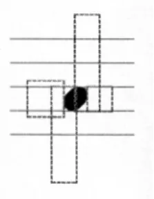 Figure 5. Cadres d’édition autour d’une tête de note 