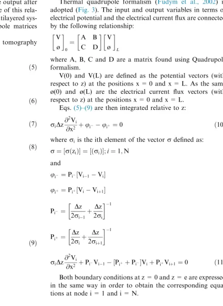 Figure 2 Discretization with respect to z. Figure 3 ERT model.