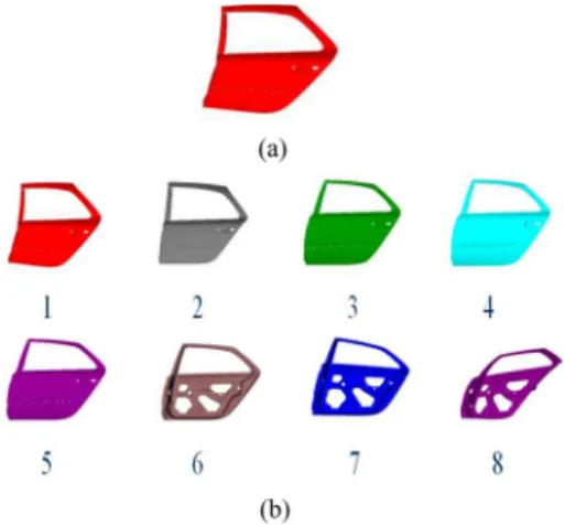 Fig. 10. (a) Query 3-D model and the (b) results on SEMANTIC database.