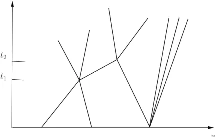 Figure 1.9. Une solution approchée construite par le suivi de fronts.