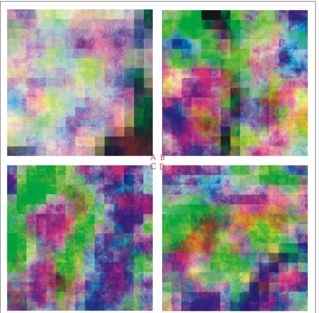 Figure 5.6 – Phase I generated finer spatial resolution images using sequential  gaussian simulation and the LVM option for study sites A through D