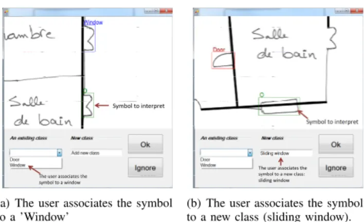 Figure 4 shows a case where the solicitation of the user is judged necessary. In this intervention the user is in front of the four possible actions described in section IV