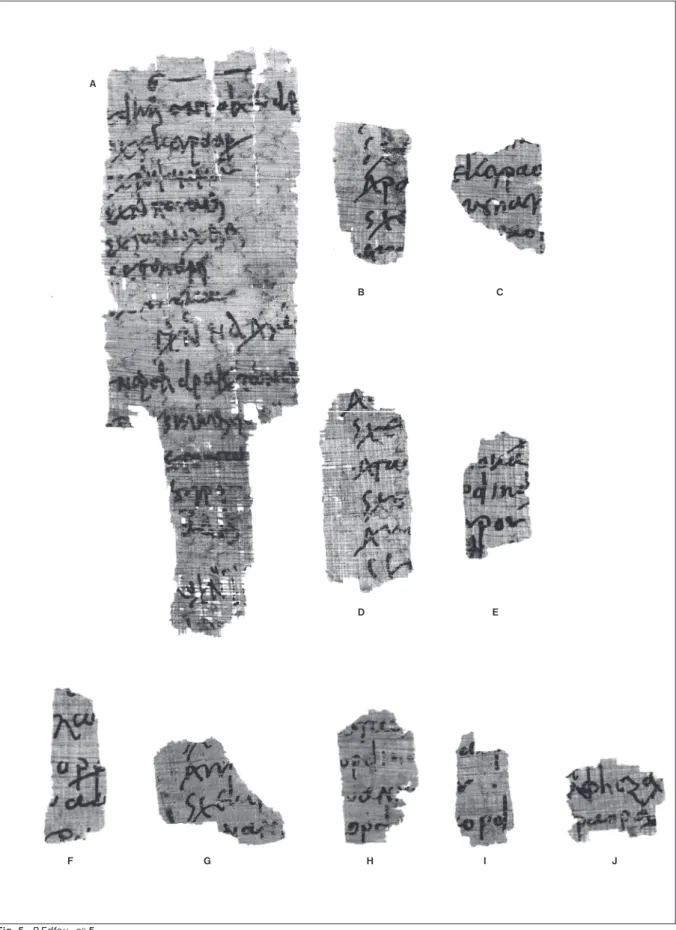 Fig. 5. P.Edfou, nº 5.A CBDEFGHI J