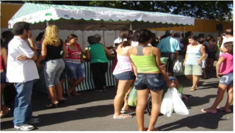 Figura 3. Consumidores da Feira Agroecológica no Bairro Santa Fé em Cariacica.