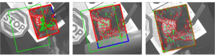 Fig. 10. Visual servoing without occlusion using our hybrid tracker. (a) camera velocity, (b) error in the image of each visual feature