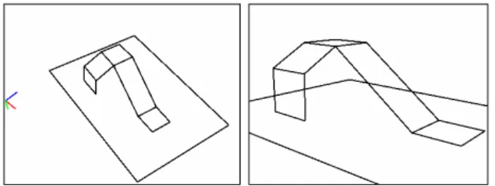Fig. 10. Exp. 1: Illustration of the image path (a) initial and desired view (b) example of a matched set ( M 1 , between views ψ 1 and ψ 2 )