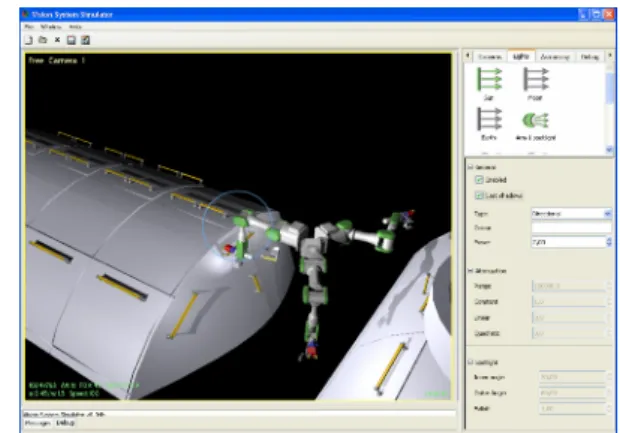 Figure 8:  The VIMANCO Vision System Simulator HMI   