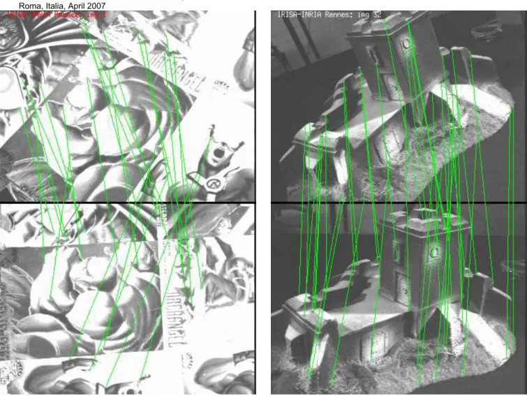 Fig. 5. Initial (top) and reference (bottom) image for the marvel experiment.