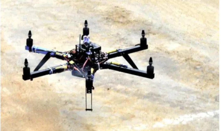 Fig. 1. Hexacopter used for the experiments