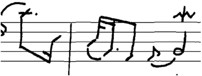 Figure 4. Typical sample of a cropped image that serves as input for the music object detector.