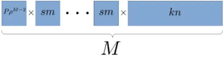 Fig. 1 : Factorization setting used. Each factor is represented with its total sparsity.
