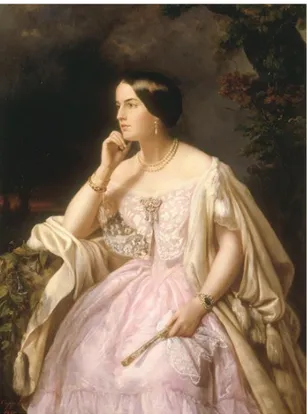 Figure 6 - Henriette Cappelaere, Portrait de Miss Harryet-Howard, 1850, Musée du Château de Compiègne [source  RMNGP] 