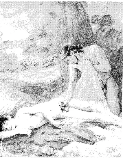 Illustration anonyme des Œuvres libres de Paul Verlaine (sans date) (Source: «L'homosexualité à l'épreuve des représentations »,