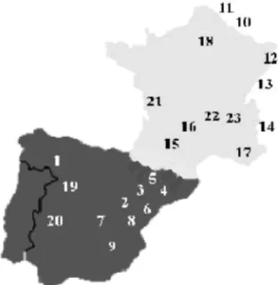 Figure 3. France-Spain interconnected systems