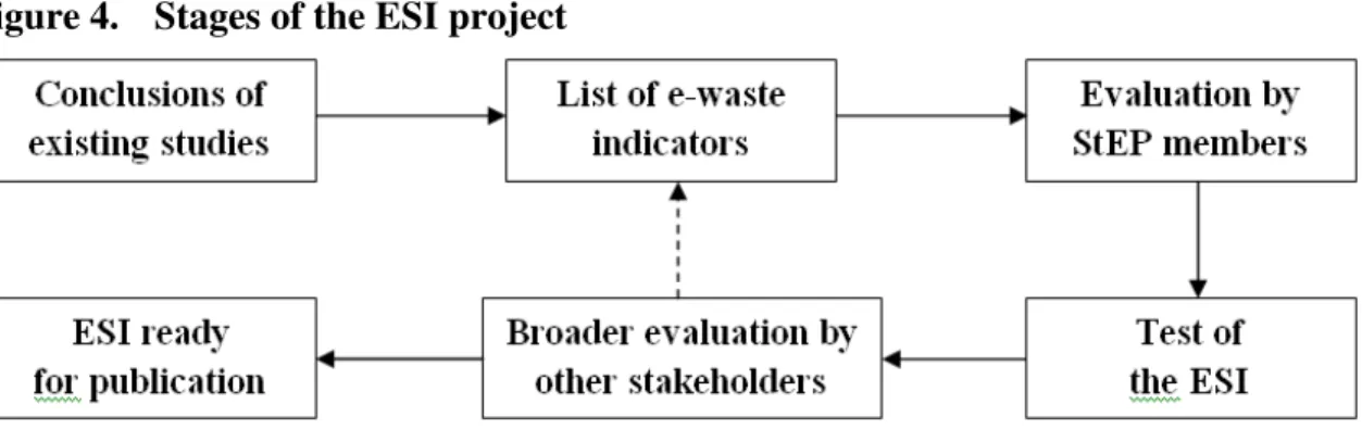 Figure 4.  Stages of the ESI project  