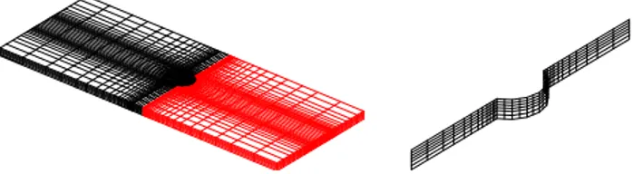 Figure 4. Distinction du domaine “solide” (rouge) et du domaine “fluide” (noir)