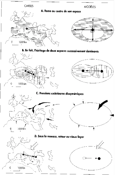 Fig. numéro 4 - L’espace de l’Empire romain 