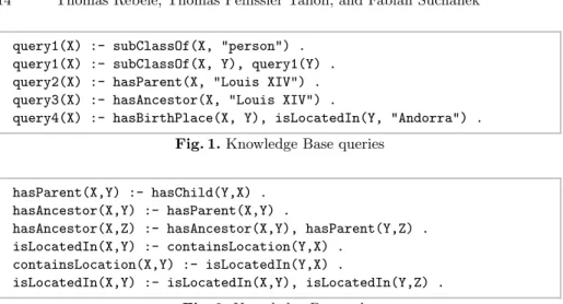 Table 4. Runtime for the Wikidata/YAGO benchmark in seconds. (OOM = out of memory error)