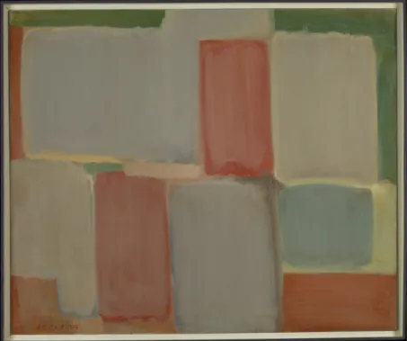 Figure 13.  Fernand Leduc, Quadrature, 1955, Huile sur toile, 76,5 X 91,5 cm, Musée  national des beaux-arts du Québec, Québec
