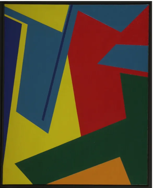 Figure 15.  Fernand Leduc, Claire-voie, 1960, Huile sur toile, 162 X 129 cm, Musée  national des beaux-arts du Québec, Québec